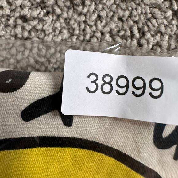 Comfortable Silence Shirt Mens XL Beige Hows Your Head Today Smiley Psychedelic - Picture 11 of 11